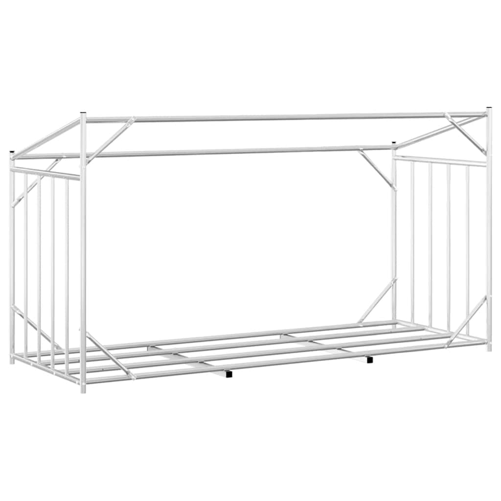 Haardhoutrek met regenhoes 200,5x80,5x110,5 cm staal is nu te koop bij PeponiXL, paradijselijk wonen!