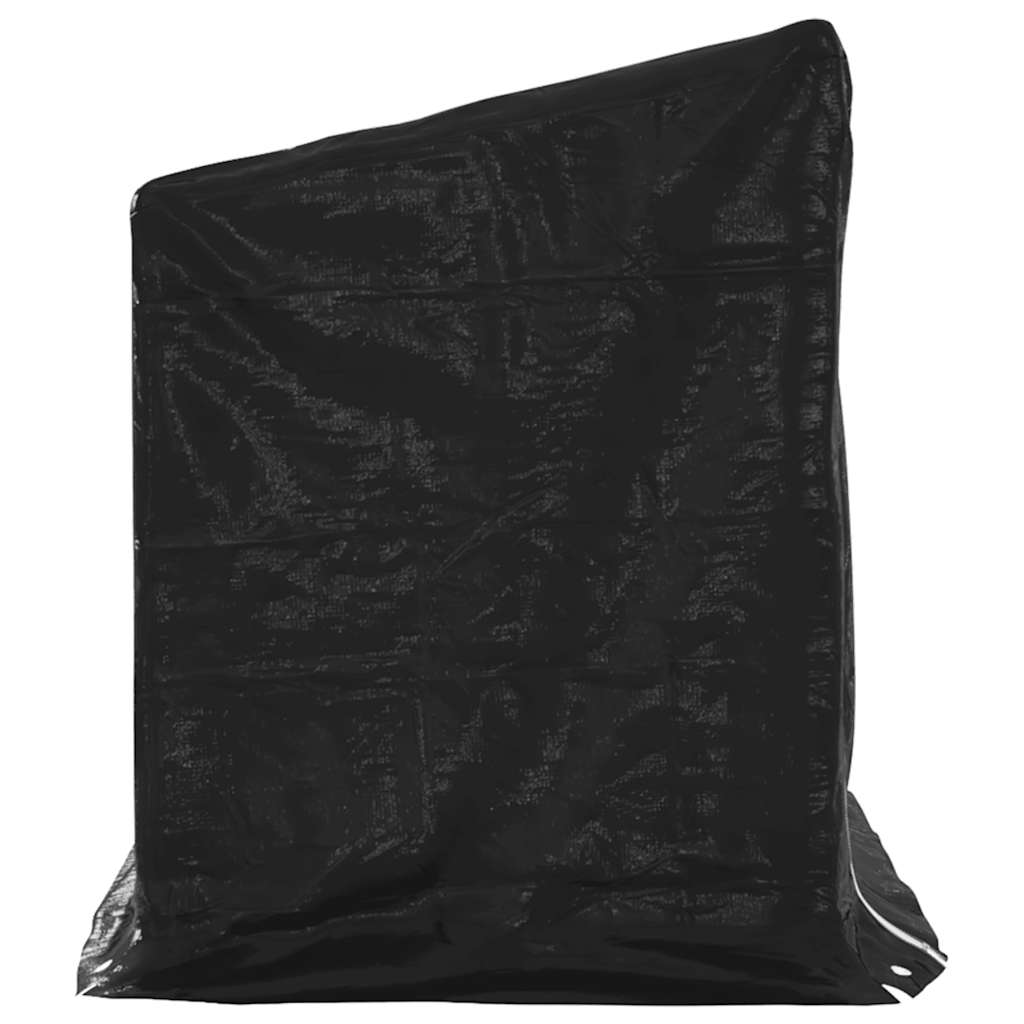 Haardhoutrek met regenhoes 200,5x80,5x110,5 cm staal is nu te koop bij PeponiXL, paradijselijk wonen!