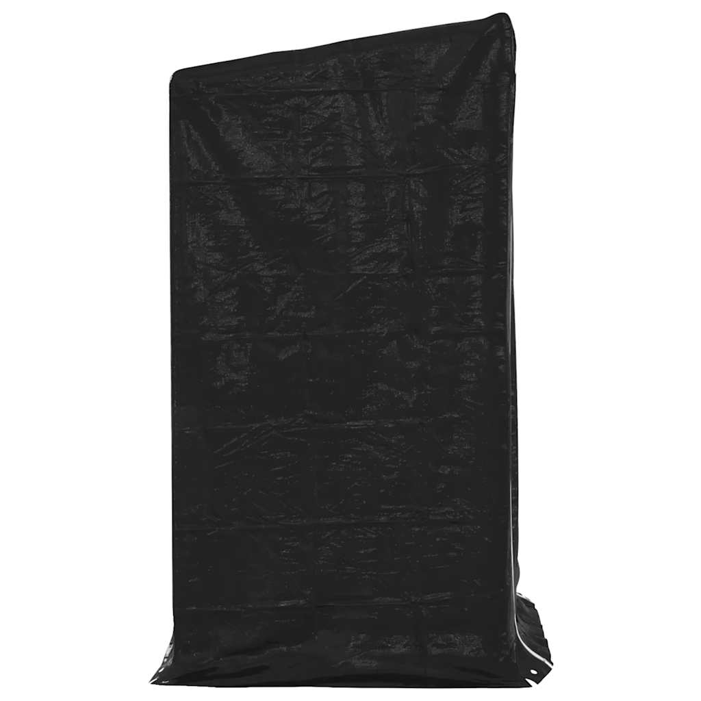 Haardhoutrek met regenhoes 100x100x200 cm gegalvaniseerd staal is nu te koop bij PeponiXL, paradijselijk wonen!