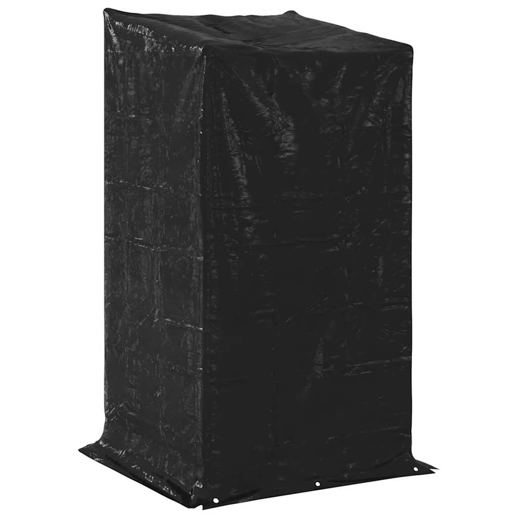Haardhoutrek met regenhoes 100x100x200 cm gegalvaniseerd staal is nu te koop bij PeponiXL, paradijselijk wonen!