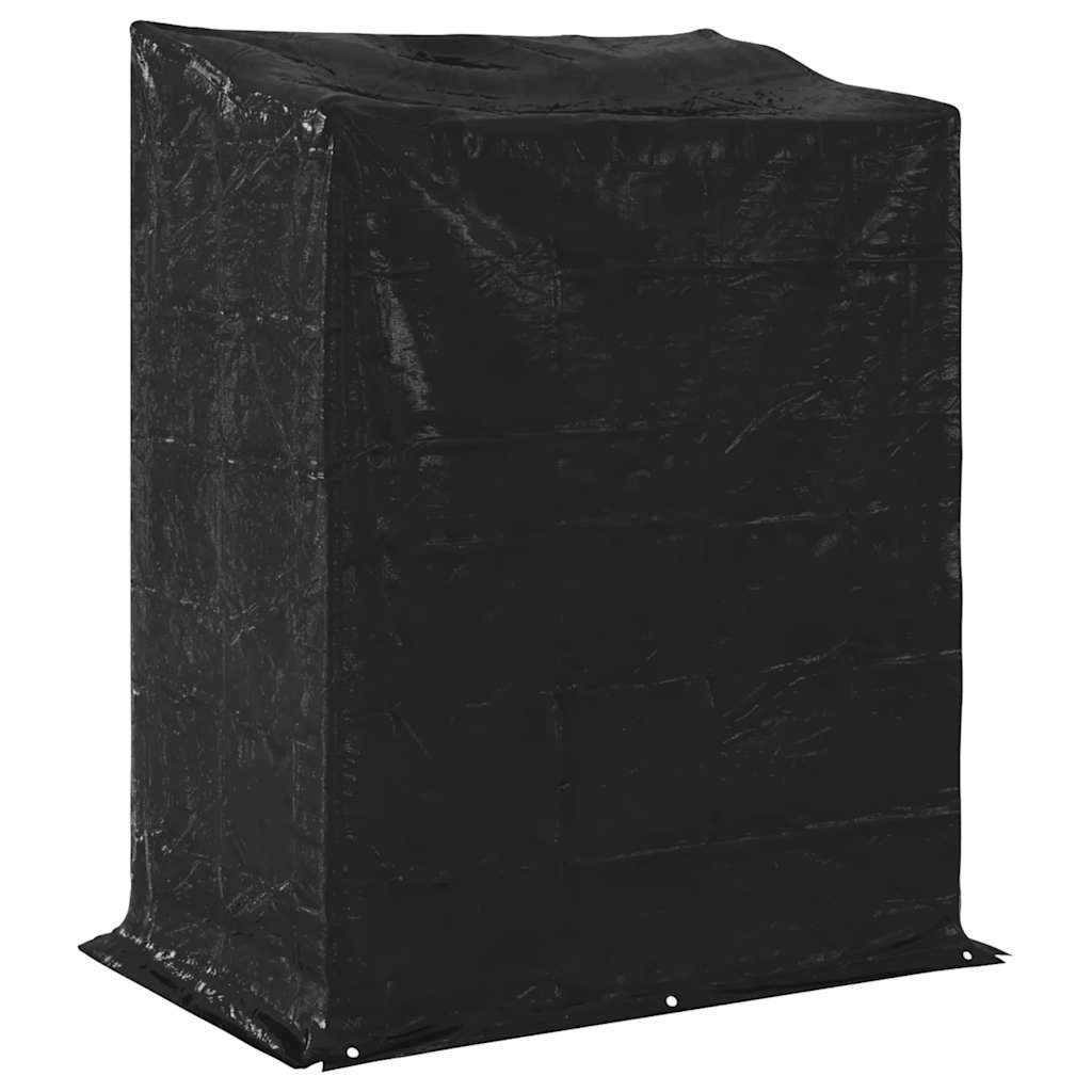 Haardhoutrek met regenhoes 150x100x200 cm gegalvaniseerd staal is nu te koop bij PeponiXL, paradijselijk wonen!