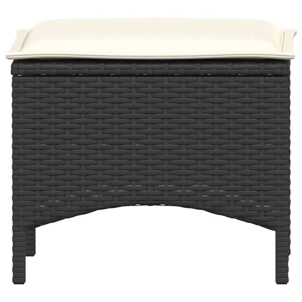 3-delige Tuinset met kussens poly rattan zwart is nu te koop bij PeponiXL, paradijselijk wonen!