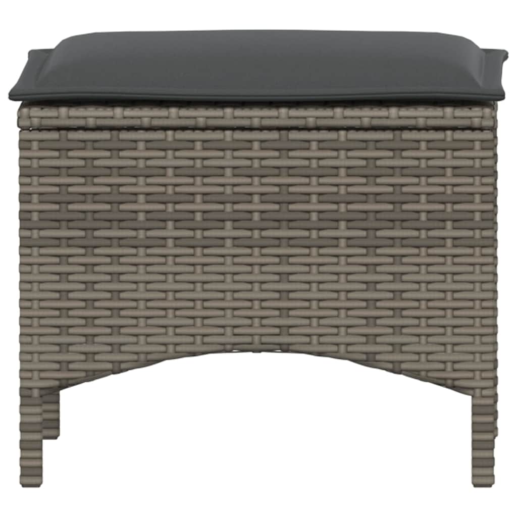3-delige Tuinset met kussens poly rattan grijs is nu te koop bij PeponiXL, paradijselijk wonen!