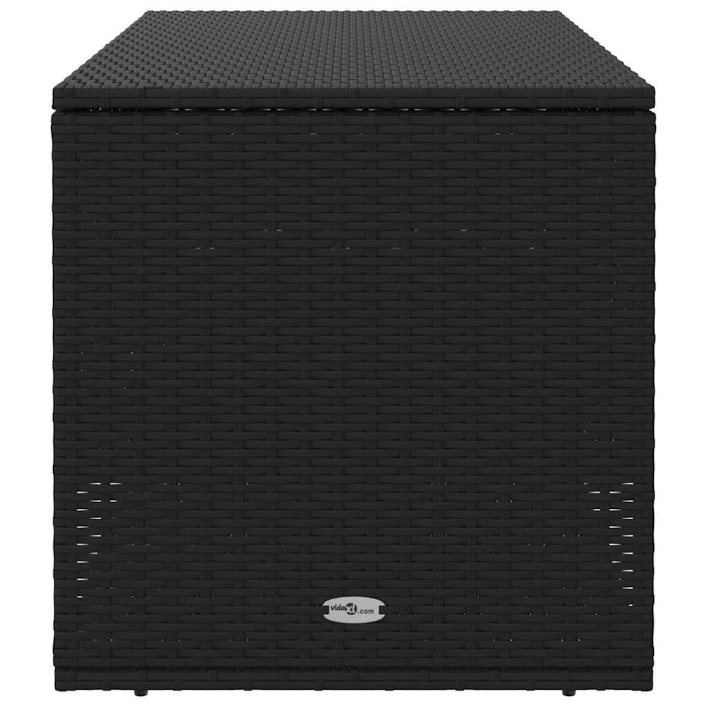 Opbergbox voor buiten 100x55x55,5 cm poly rattan zwart is nu te koop bij PeponiXL, paradijselijk wonen!