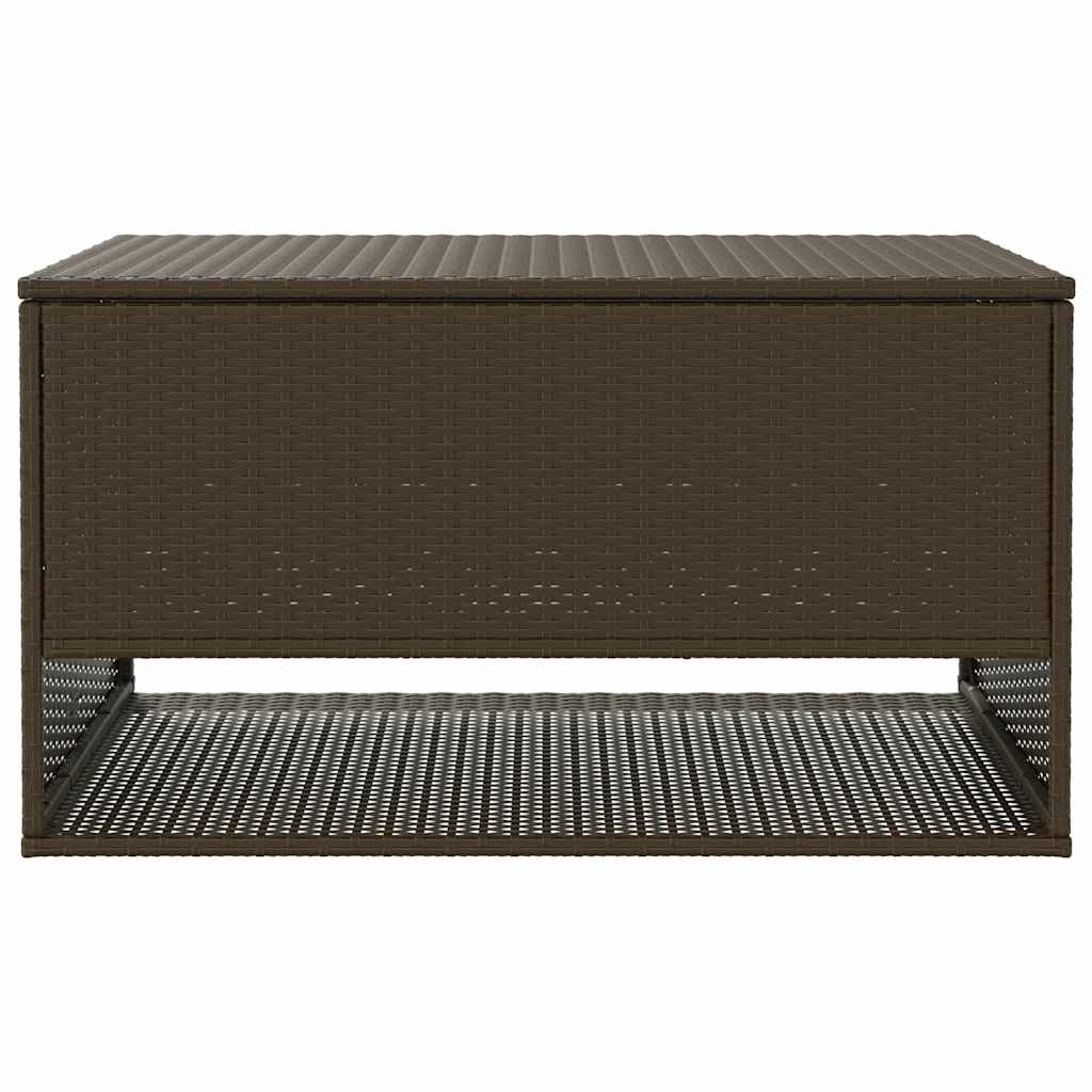 Opbergbox voor buiten 100x55x55,5 cm poly rattan bruin is nu te koop bij PeponiXL, paradijselijk wonen!