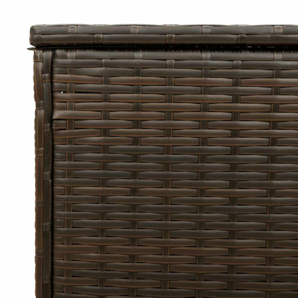 Opbergbox voor buiten 100x55x55,5 cm poly rattan bruin is nu te koop bij PeponiXL, paradijselijk wonen!