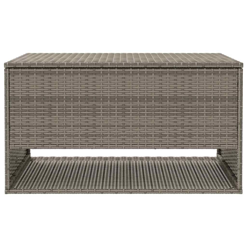 Opbergbox voor buiten 100x55x55,5 cm poly rattan grijs is nu te koop bij PeponiXL, paradijselijk wonen!