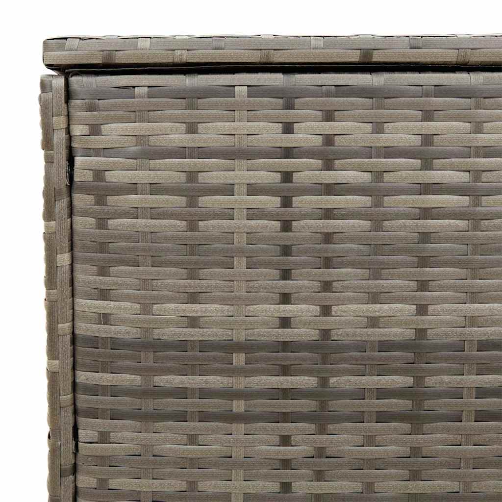 Opbergbox voor buiten 100x55x55,5 cm poly rattan grijs is nu te koop bij PeponiXL, paradijselijk wonen!