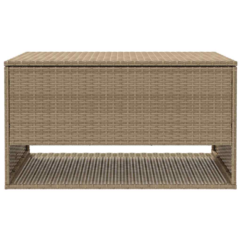 Opbergbox voor buiten 100x55x55,5 cm poly rattan beige is nu te koop bij PeponiXL, paradijselijk wonen!