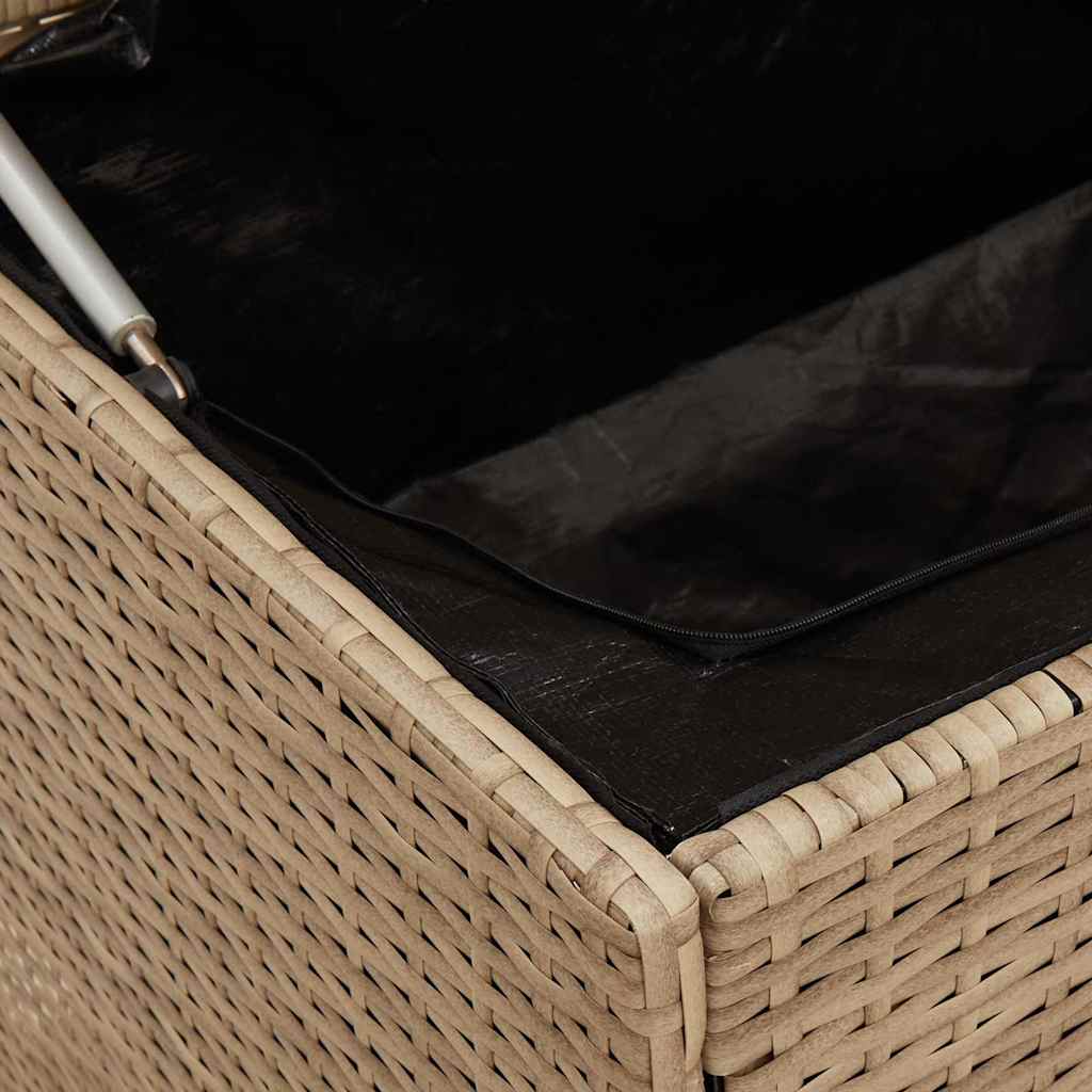 Opbergbox voor buiten 100x55x55,5 cm poly rattan beige is nu te koop bij PeponiXL, paradijselijk wonen!