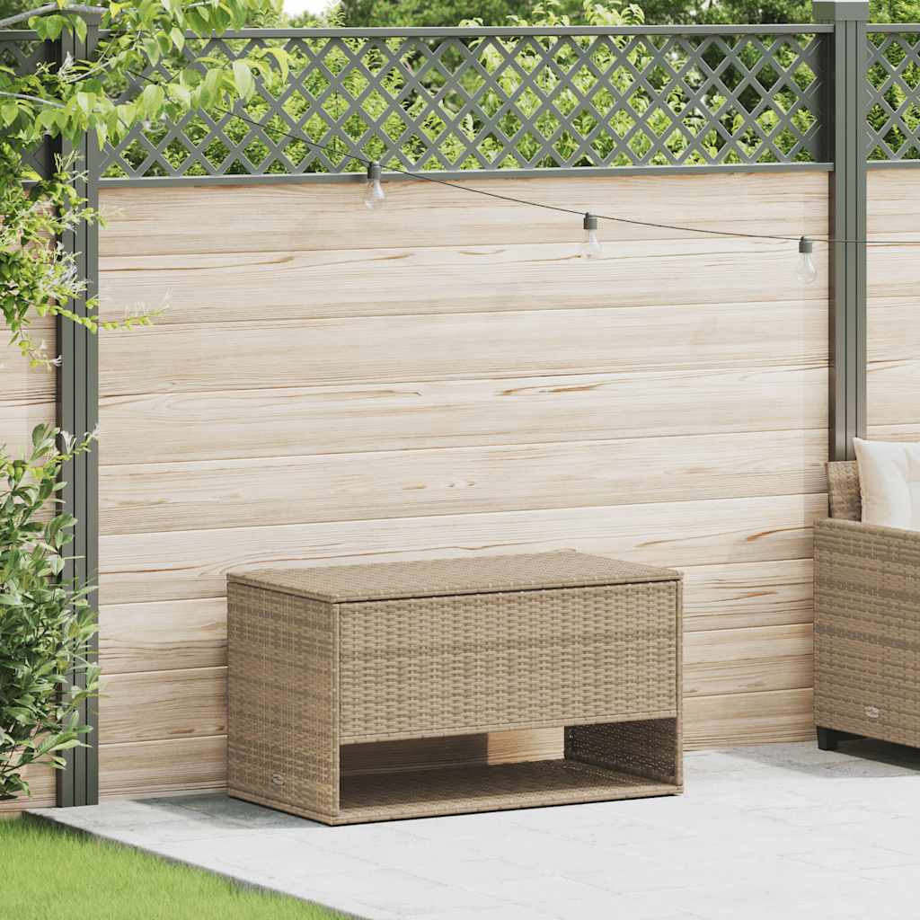 Opbergbox voor buiten 100x55x55,5 cm poly rattan beige is nu te koop bij PeponiXL, paradijselijk wonen!