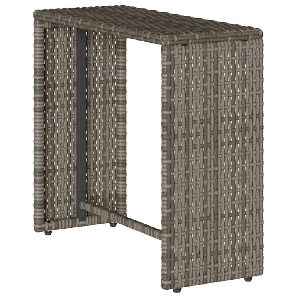 5-delige Tuinbankstel met kussens stapelbaar poly rattan grijs is nu te koop bij PeponiXL, paradijselijk wonen!