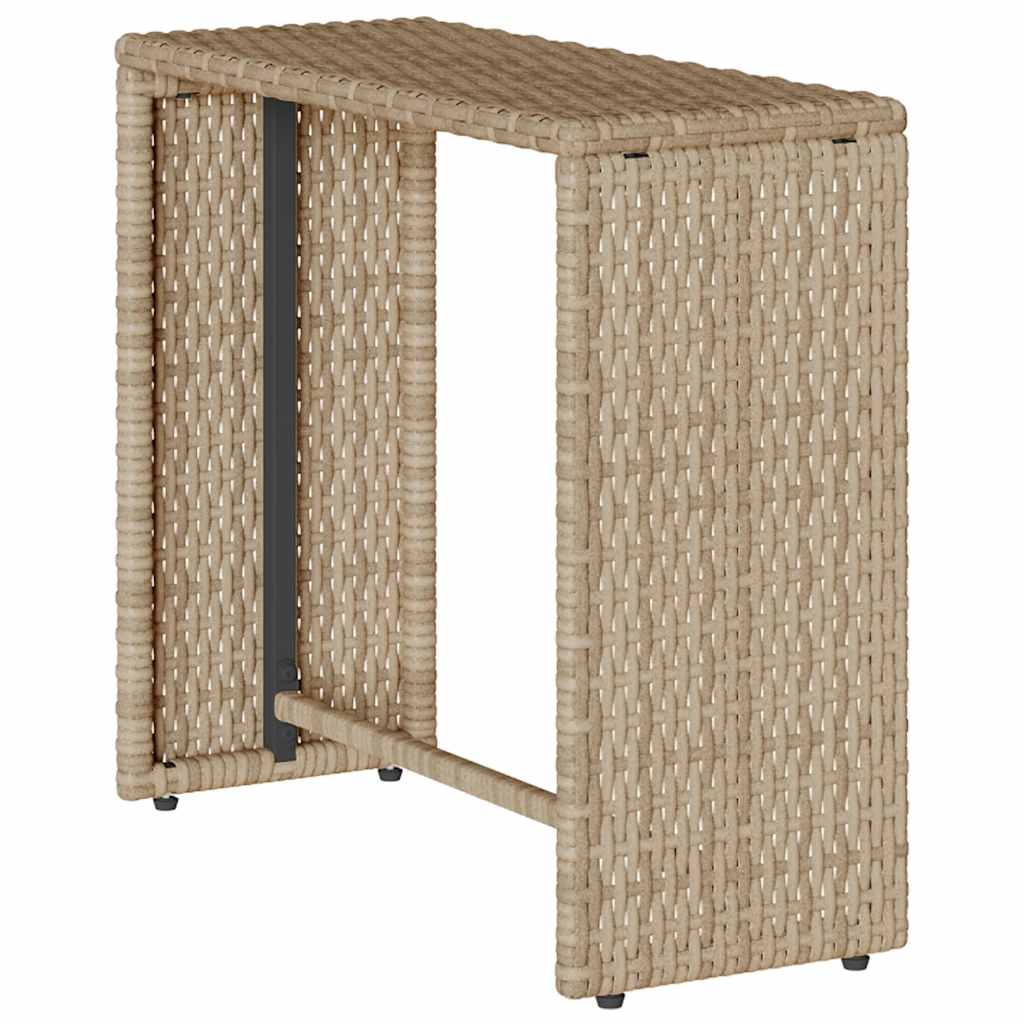 5-delige Tuinbankstel met kussens stapelbaar beige poly rattan is nu te koop bij PeponiXL, paradijselijk wonen!