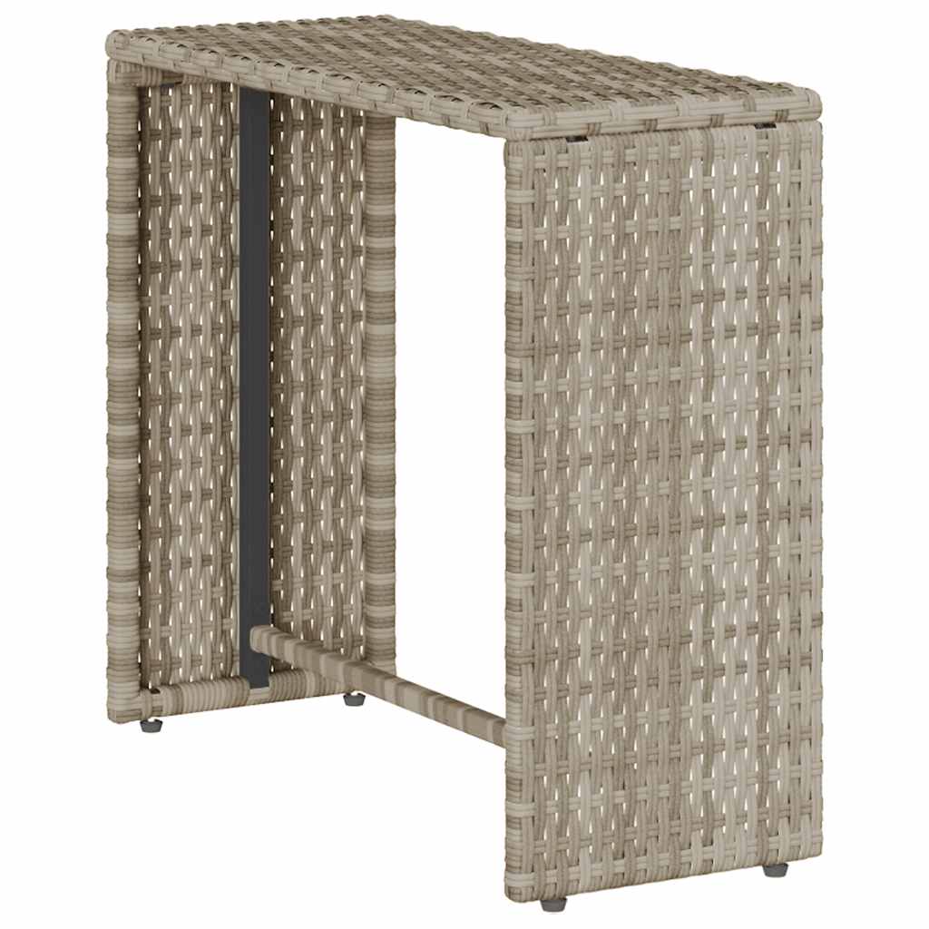 5-delige Tuinbankstel kussens stapelbaar poly rattan lichtgrijs is nu te koop bij PeponiXL, paradijselijk wonen!