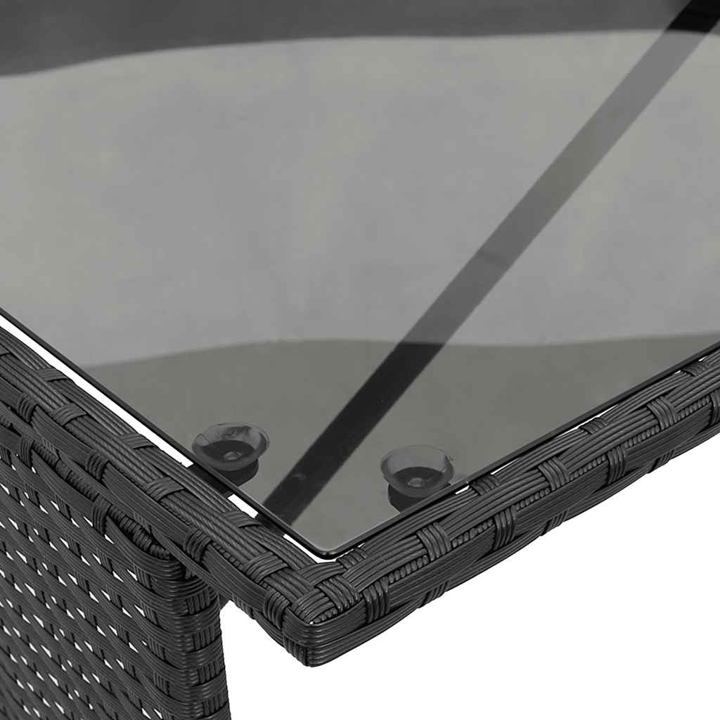 3-delige Tuinset met kussens poly rattan zwart is nu te koop bij PeponiXL, paradijselijk wonen!