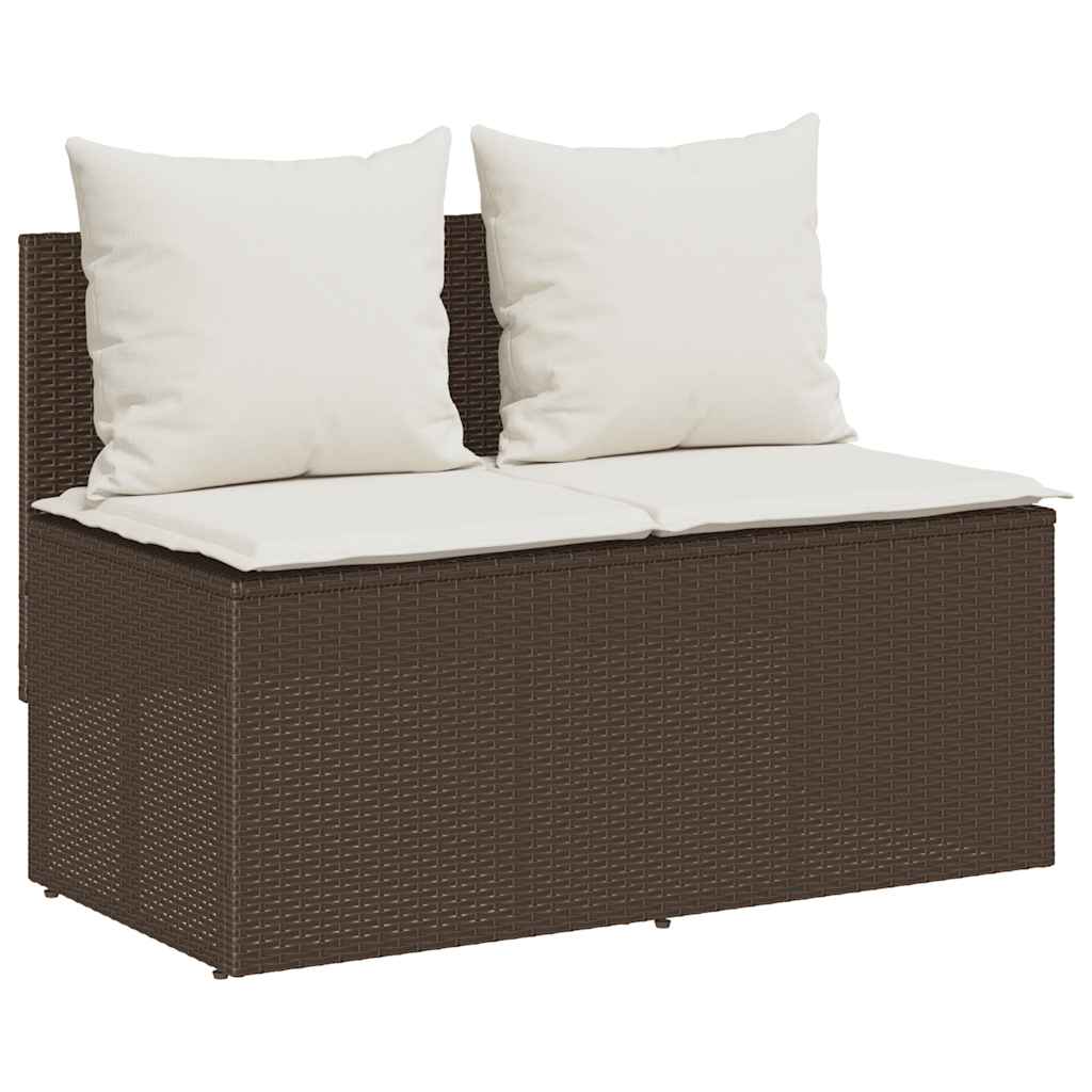 3-delige Tuinset met kussens poly rattan bruin is nu te koop bij PeponiXL, paradijselijk wonen!