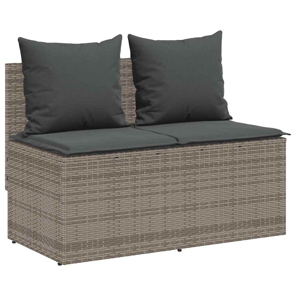 3-delige Tuinset met kussens poly rattan grijs is nu te koop bij PeponiXL, paradijselijk wonen!