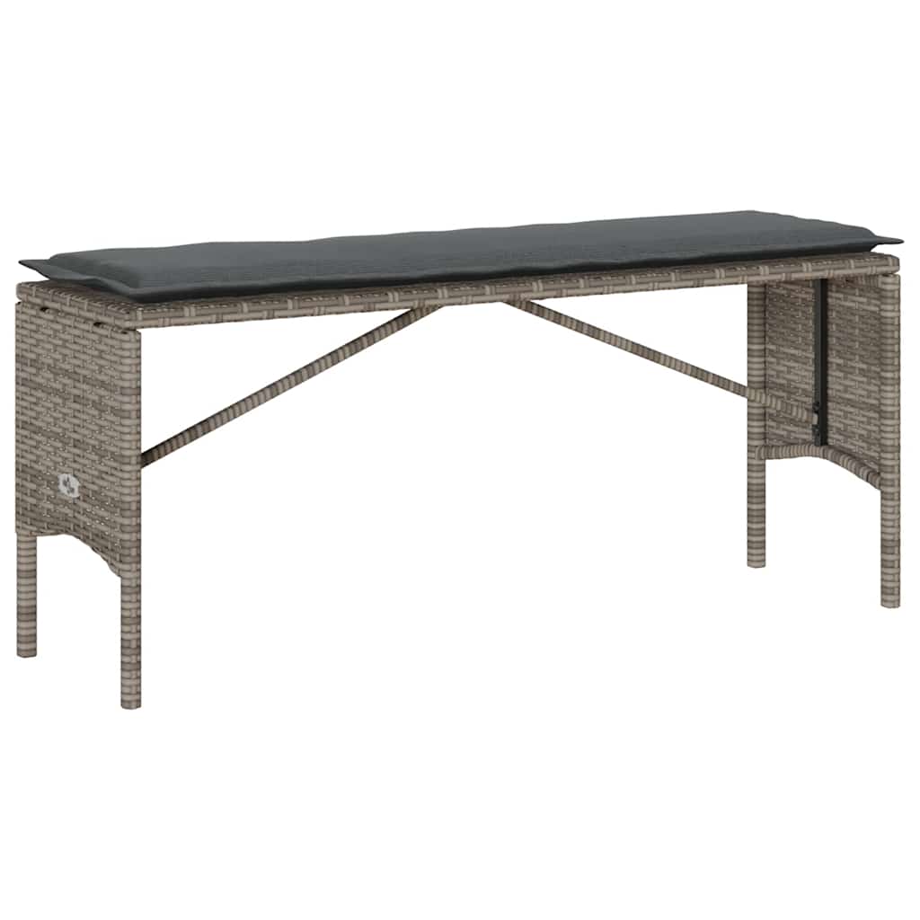 3-delige Tuinset met kussens poly rattan grijs is nu te koop bij PeponiXL, paradijselijk wonen!