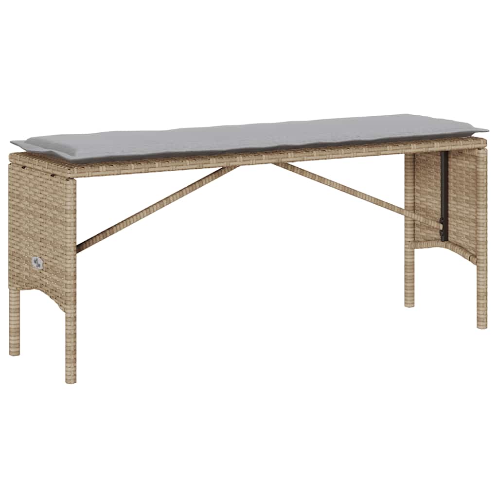 3-delige Tuinset met kussens poly rattan beige is nu te koop bij PeponiXL, paradijselijk wonen!