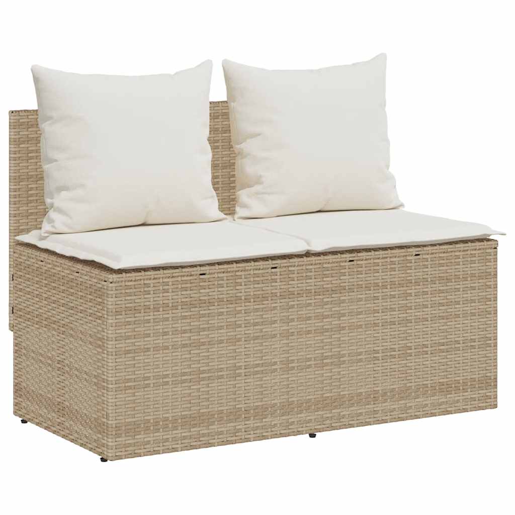 3-delige tuinset met kussens, beige polyrotan is nu te koop bij PeponiXL, paradijselijk wonen!