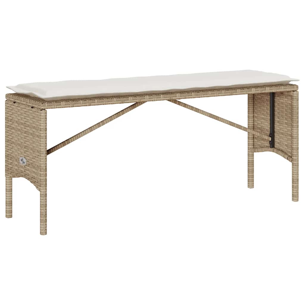 3-delige tuinset met kussens, beige polyrotan is nu te koop bij PeponiXL, paradijselijk wonen!