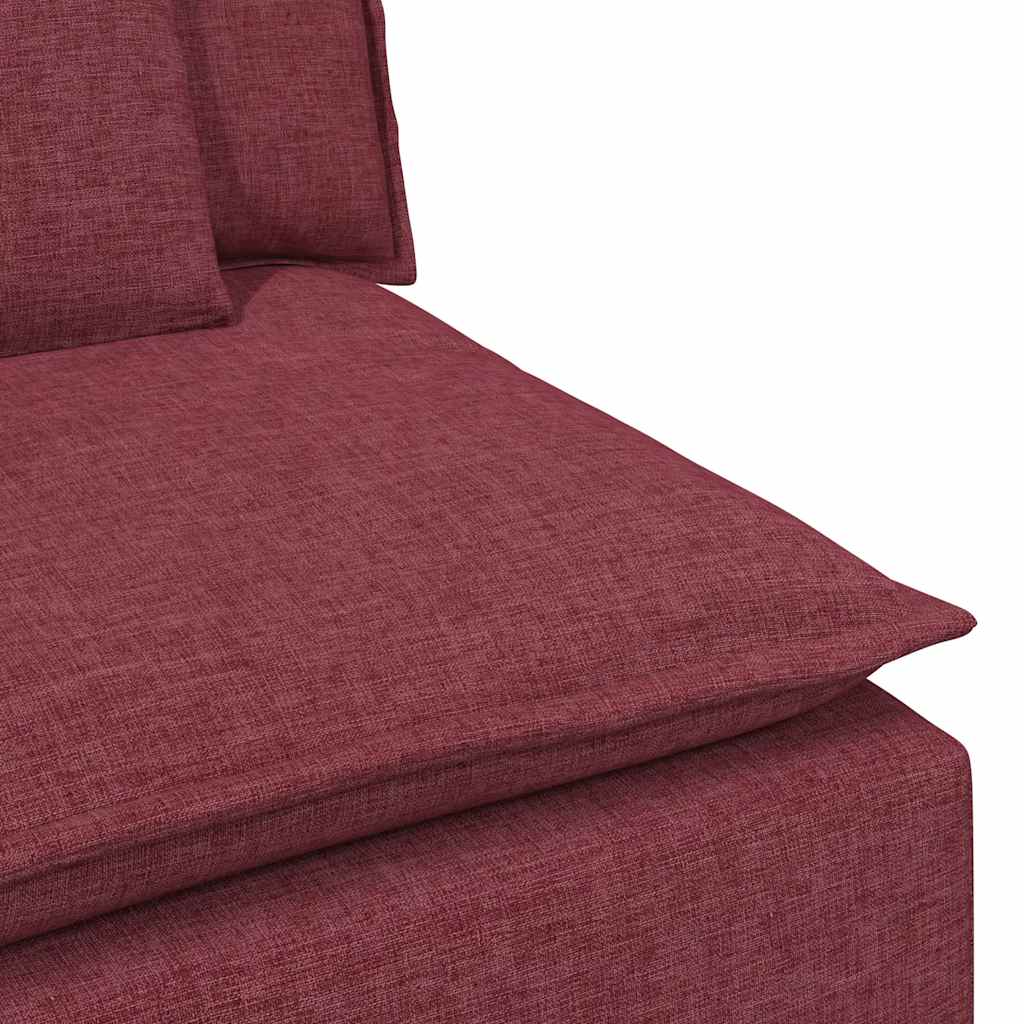 Modulaire bank Armleuning eindmodule met kussens 100cm wijnrood is nu te koop bij PeponiXL, paradijselijk wonen!
