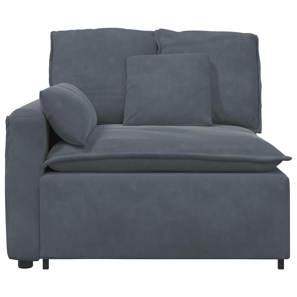 Modulaire bank Armleuning eindmodule met kussens 100 cm is nu te koop bij PeponiXL, paradijselijk wonen!