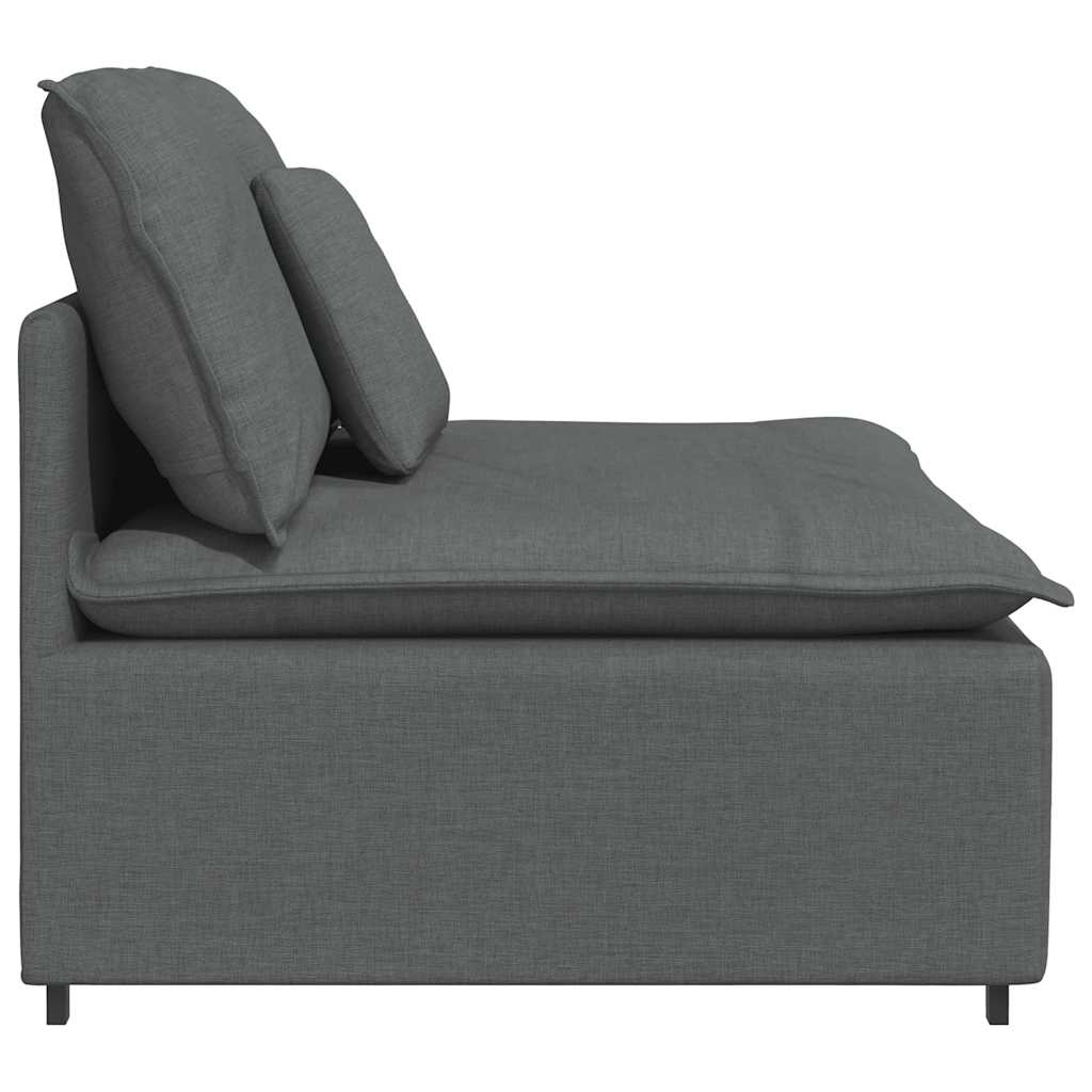 Modulaire bank middenmodule met kussens 100 cm donkergrijs is nu te koop bij PeponiXL, paradijselijk wonen!