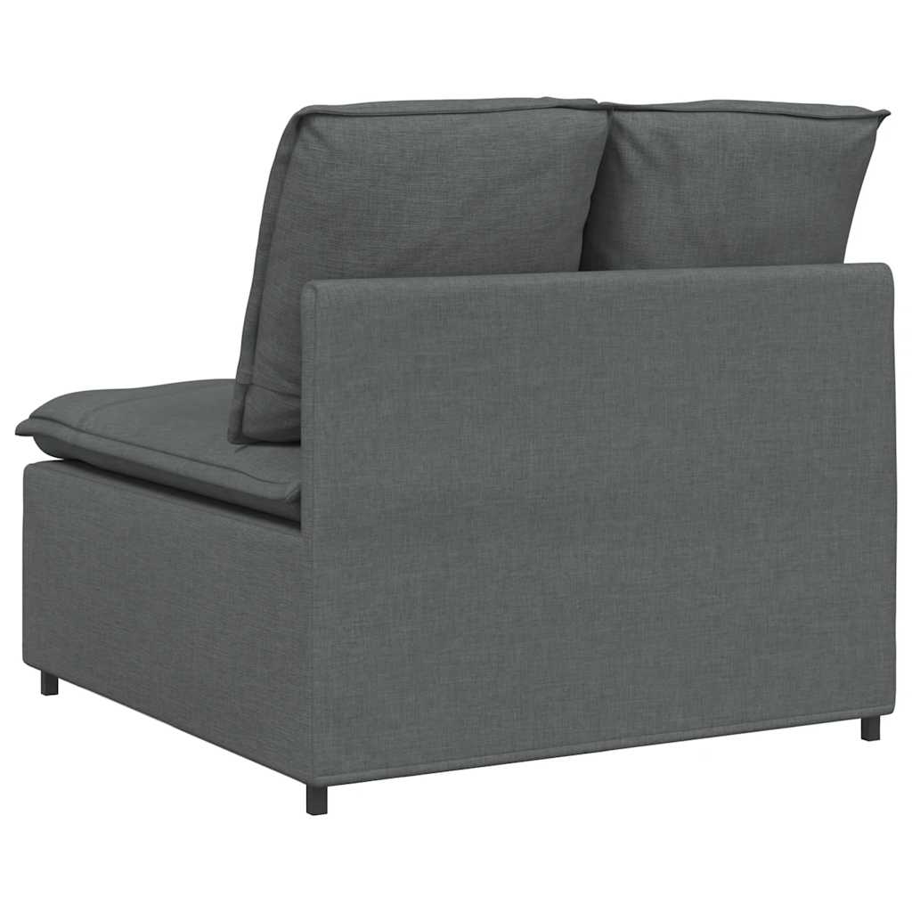 Modulaire bank middenmodule met kussens 100 cm donkergrijs is nu te koop bij PeponiXL, paradijselijk wonen!