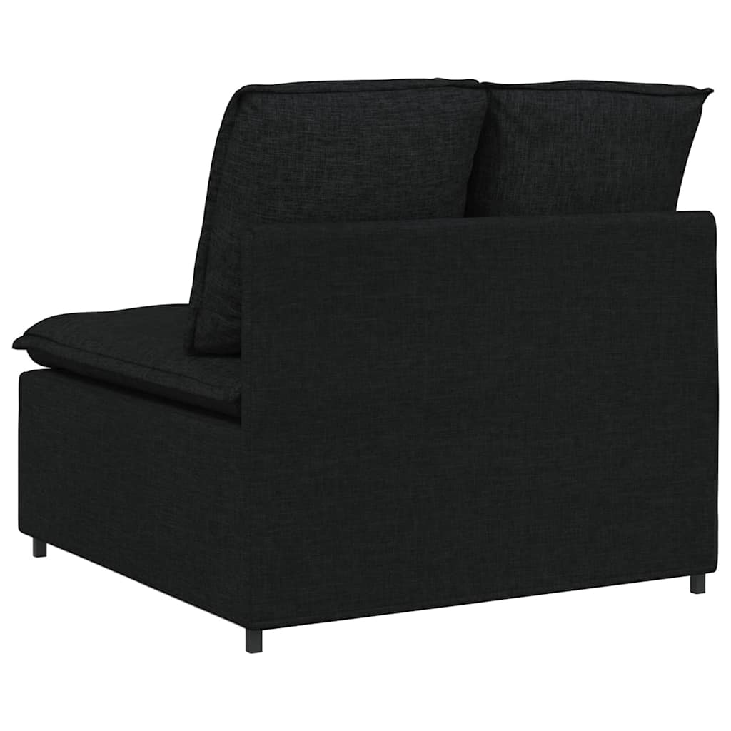Modulaire bank middenmodule met kussens 100 cm zwart is nu te koop bij PeponiXL, paradijselijk wonen!