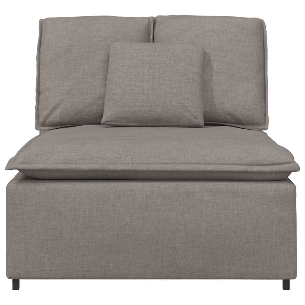 Modulaire bank middenmodule met kussens 100 cm taupe is nu te koop bij PeponiXL, paradijselijk wonen!