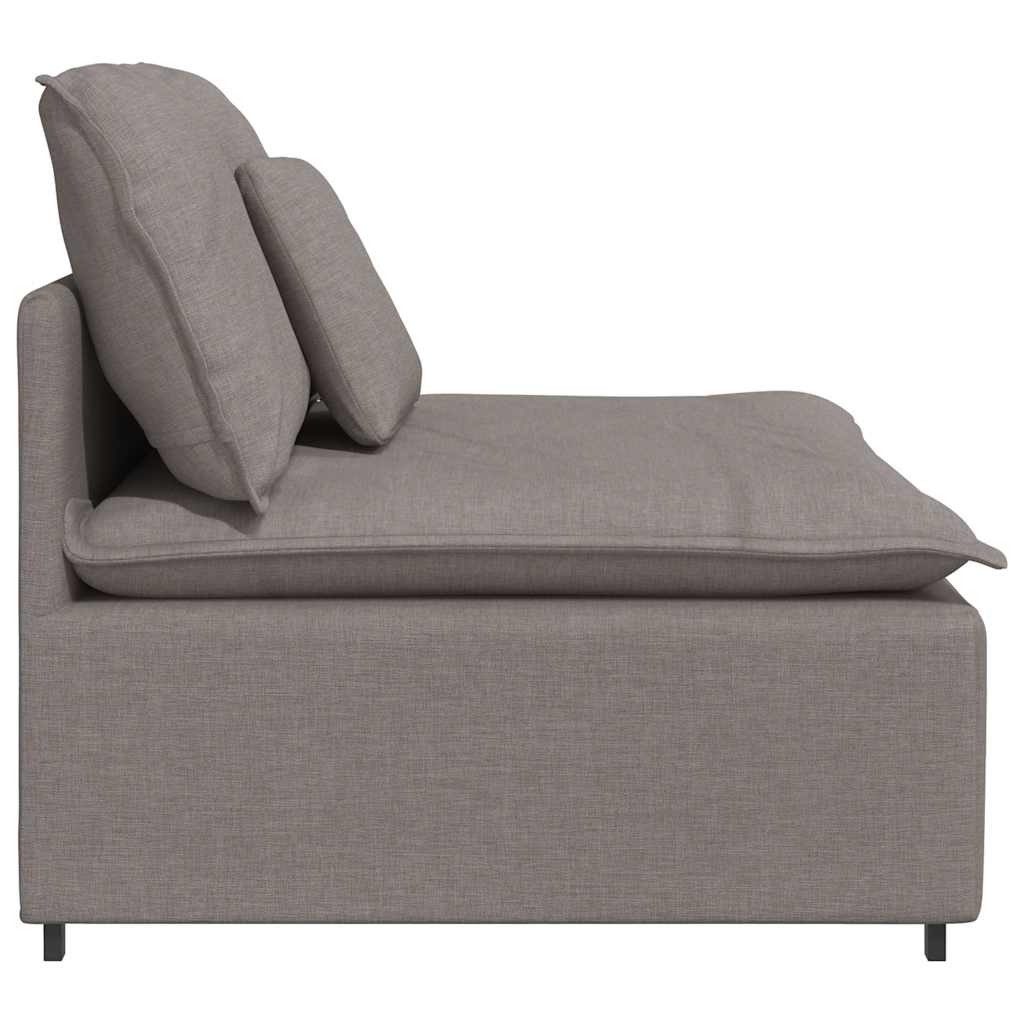 Modulaire bank middenmodule met kussens 100 cm taupe is nu te koop bij PeponiXL, paradijselijk wonen!