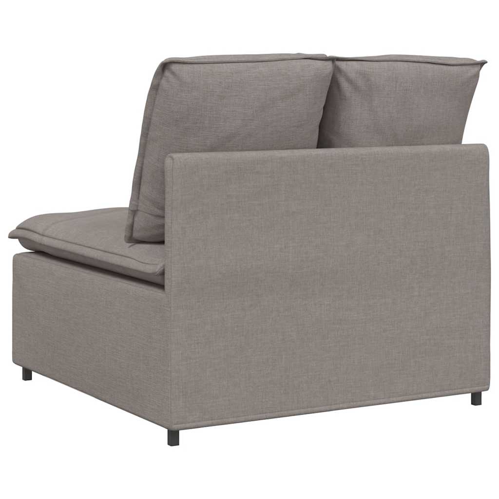 Modulaire bank middenmodule met kussens 100 cm taupe is nu te koop bij PeponiXL, paradijselijk wonen!