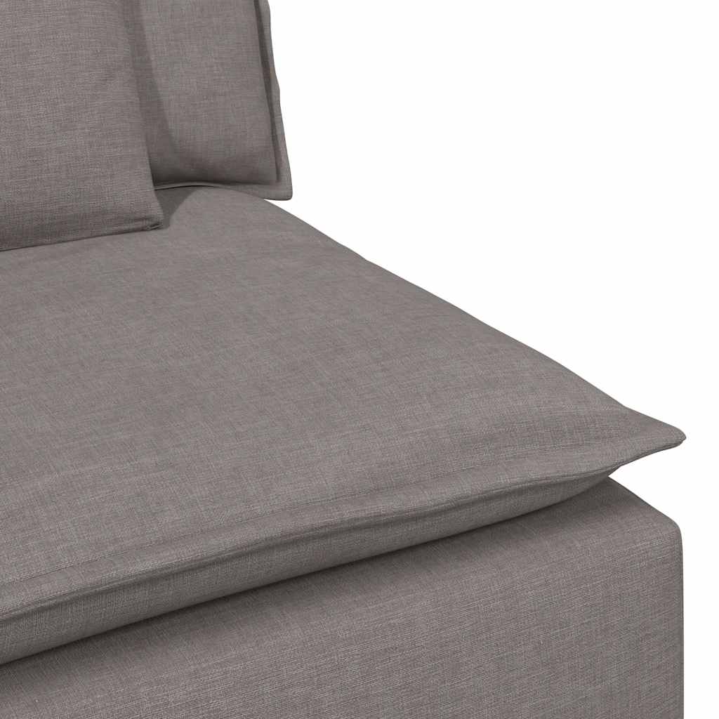 Modulaire bank middenmodule met kussens 100 cm taupe is nu te koop bij PeponiXL, paradijselijk wonen!
