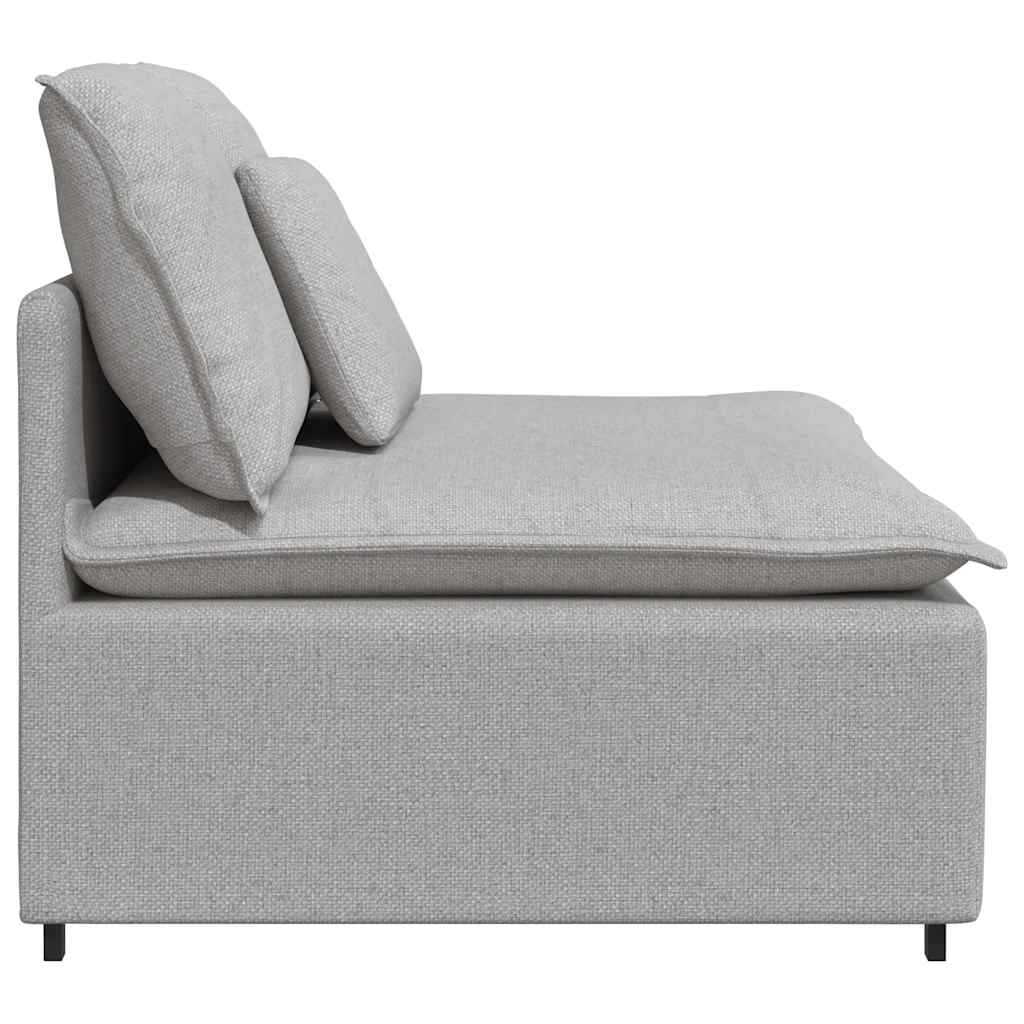 Modulaire bank middenmodule met kussens 100 cm wolk grijs is nu te koop bij PeponiXL, paradijselijk wonen!
