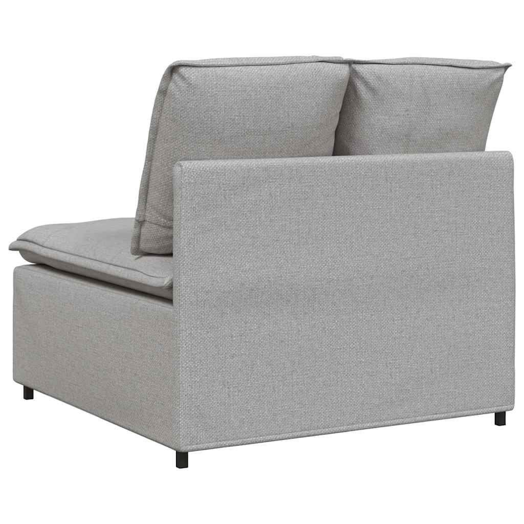 Modulaire bank middenmodule met kussens 100 cm wolk grijs is nu te koop bij PeponiXL, paradijselijk wonen!