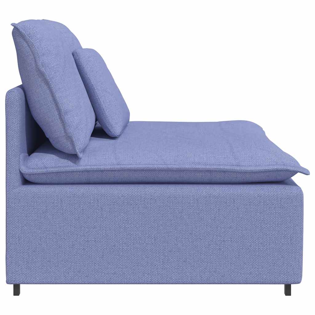 Modulaire bank middenmodule met kussens 100 cm spijkerblauw is nu te koop bij PeponiXL, paradijselijk wonen!