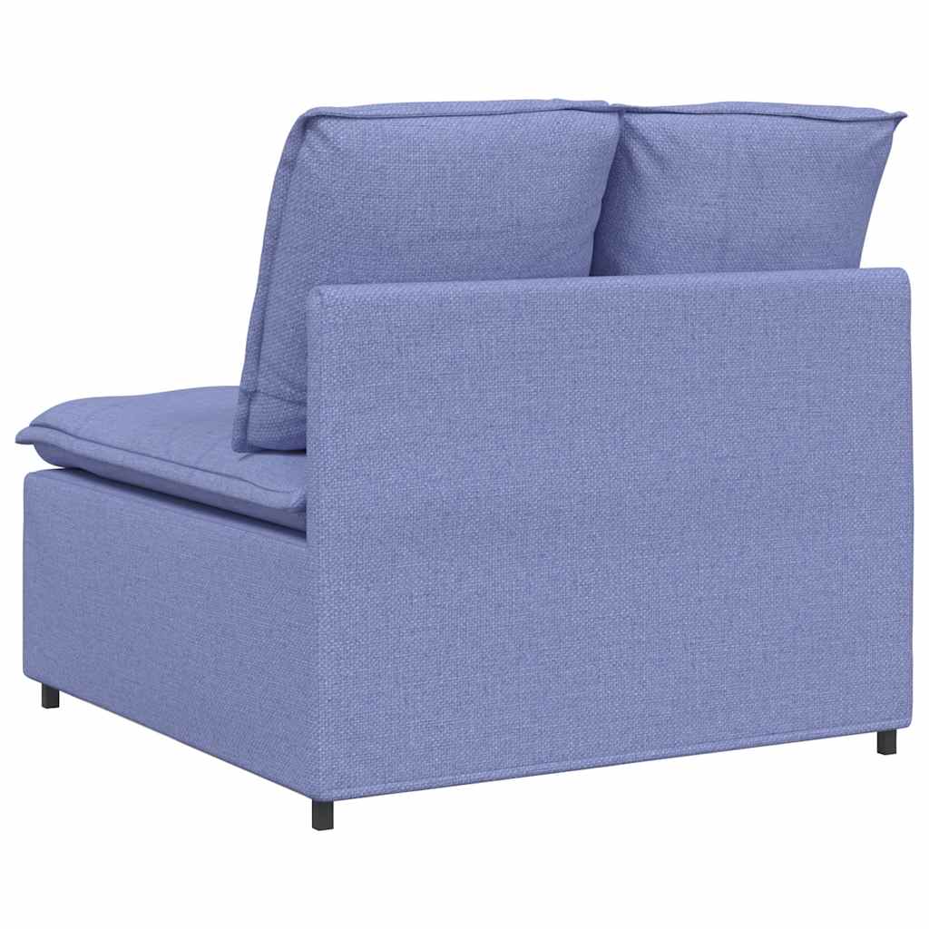 Modulaire bank middenmodule met kussens 100 cm spijkerblauw is nu te koop bij PeponiXL, paradijselijk wonen!