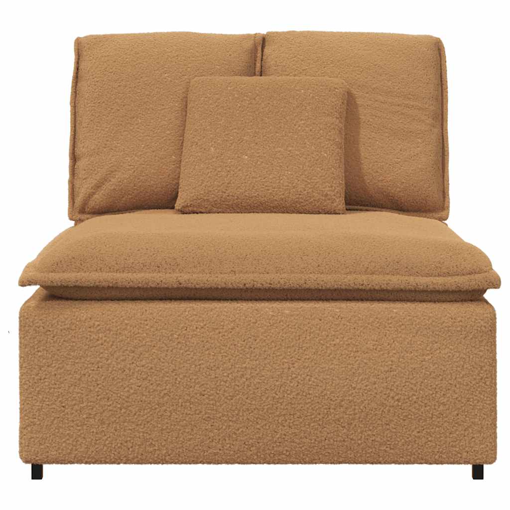 Modulaire bank middenmodule met kussens 100 cm beige is nu te koop bij PeponiXL, paradijselijk wonen!