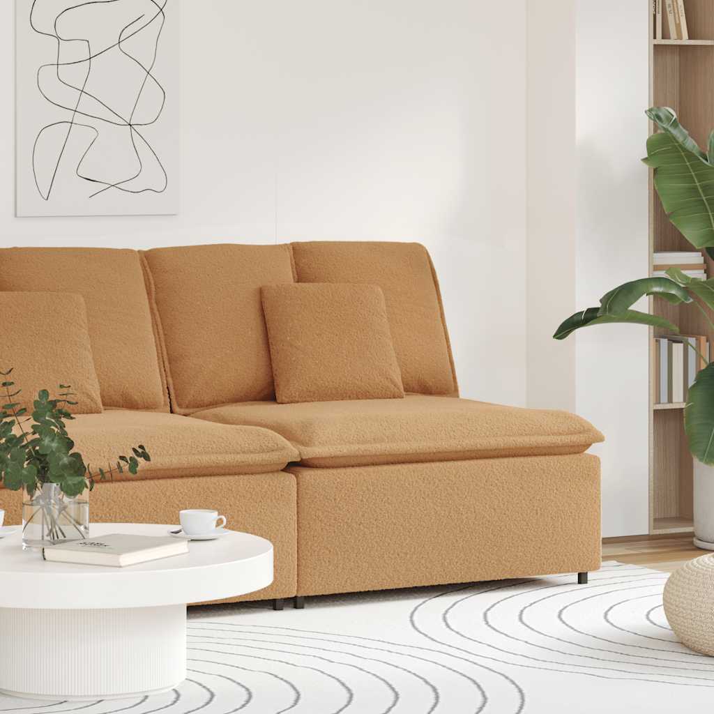 Modulaire bank middenmodule met kussens 100 cm beige is nu te koop bij PeponiXL, paradijselijk wonen!