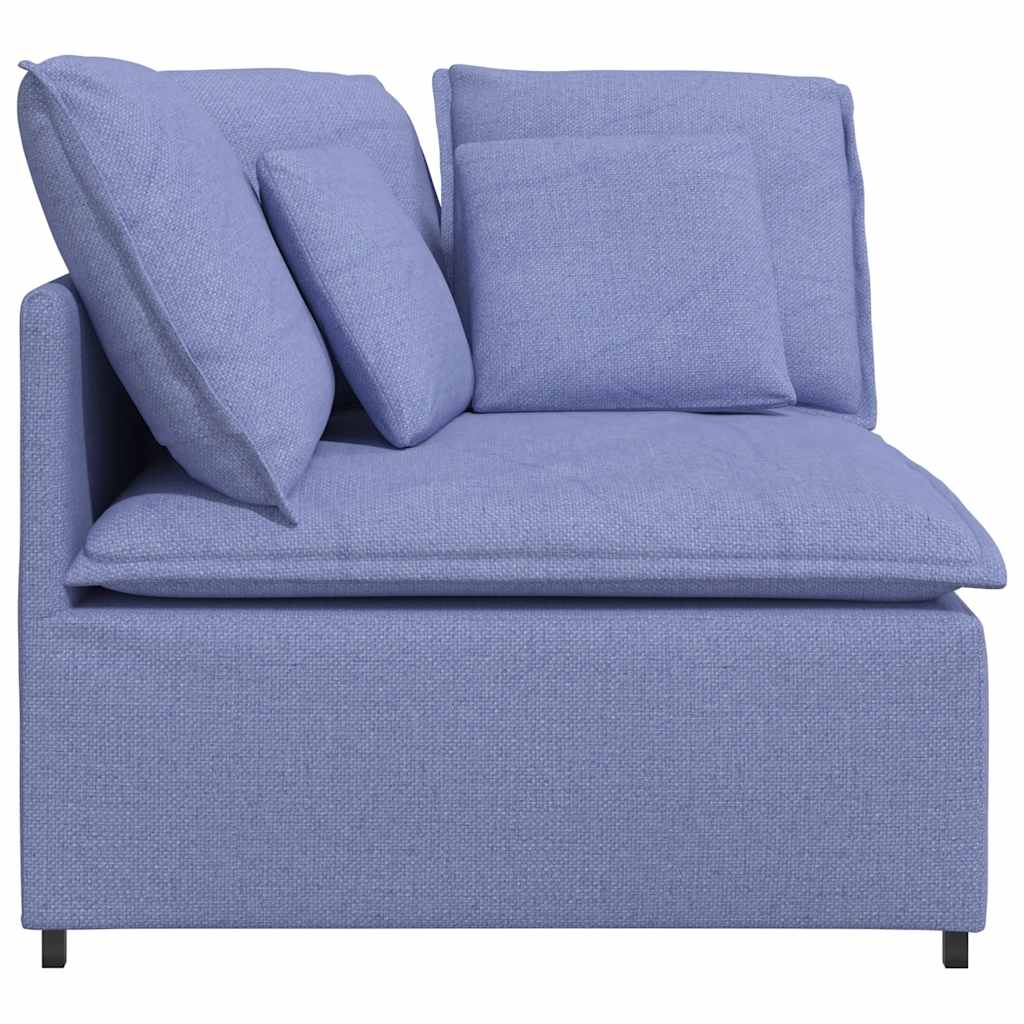 Modulaire hoekmodule bank met kussens 100 cm spijkerblauw is nu te koop bij PeponiXL, paradijselijk wonen!