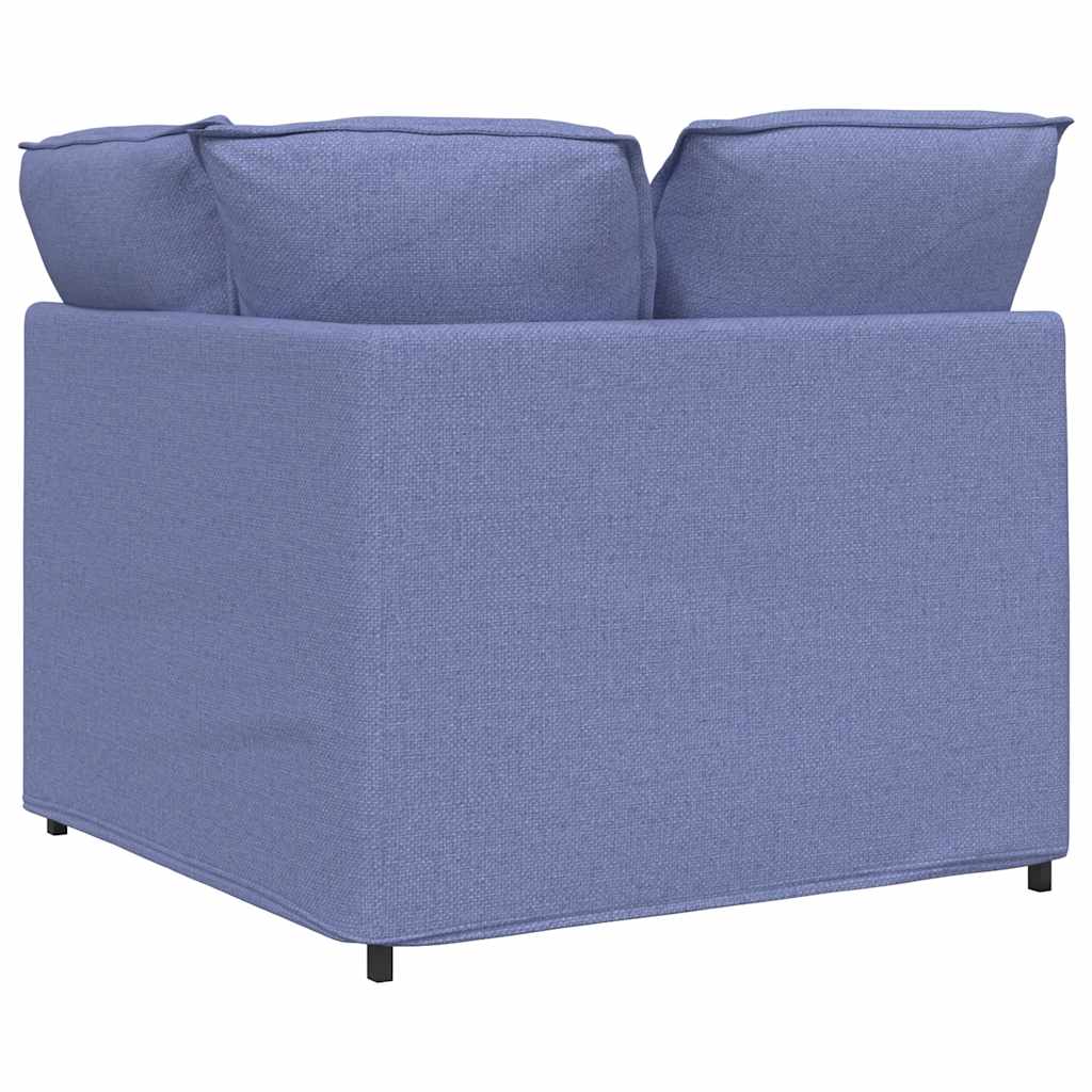 Modulaire hoekmodule bank met kussens 100 cm spijkerblauw is nu te koop bij PeponiXL, paradijselijk wonen!