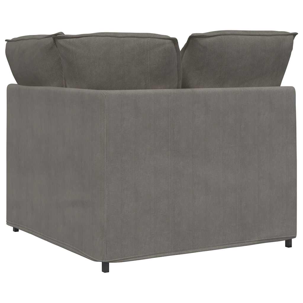 Modulaire hoekmodule bank met kussens 100 cm lichtgrijs is nu te koop bij PeponiXL, paradijselijk wonen!