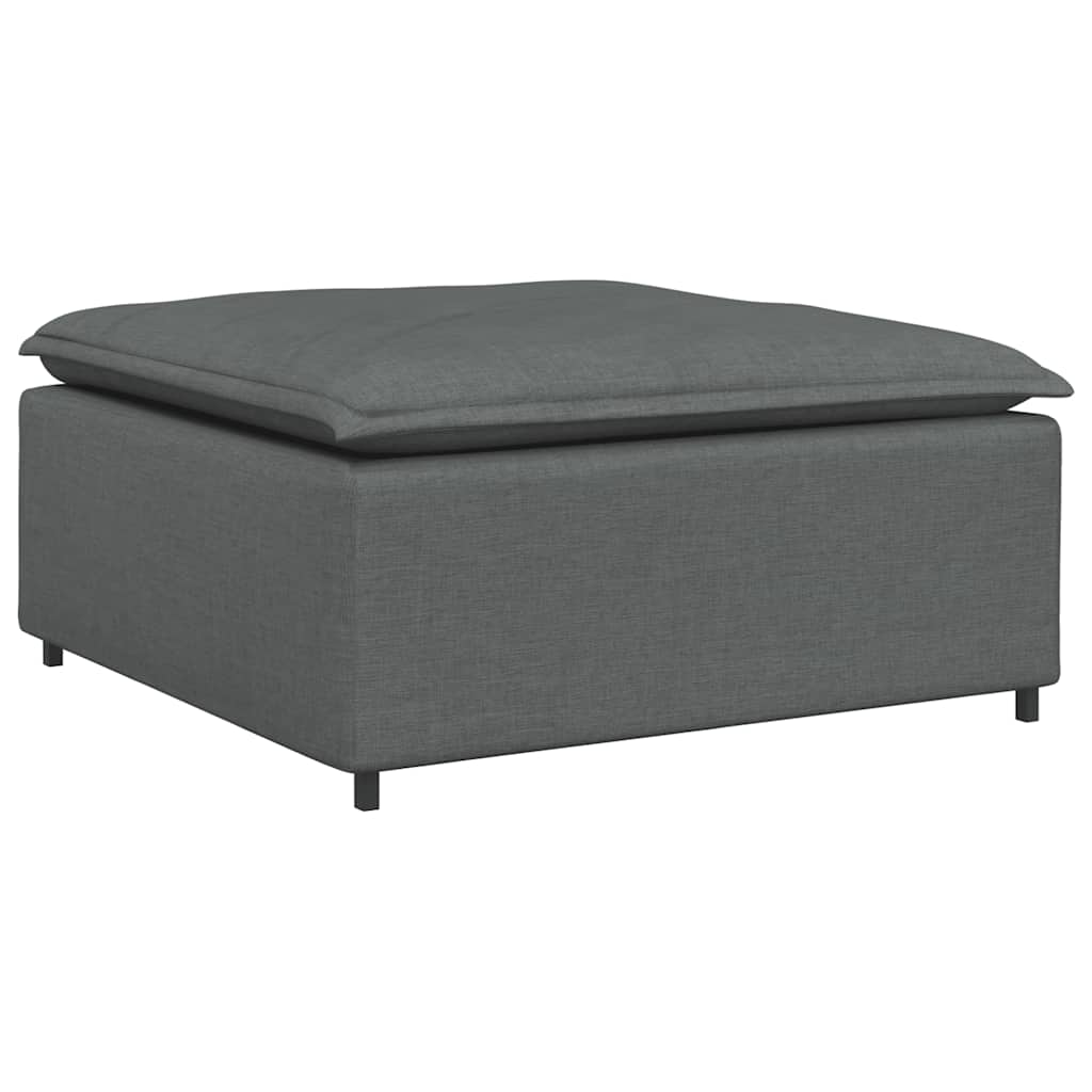 Modulaire voetenbank module 100x100x48 cm donkergrijs is nu te koop bij PeponiXL, paradijselijk wonen!