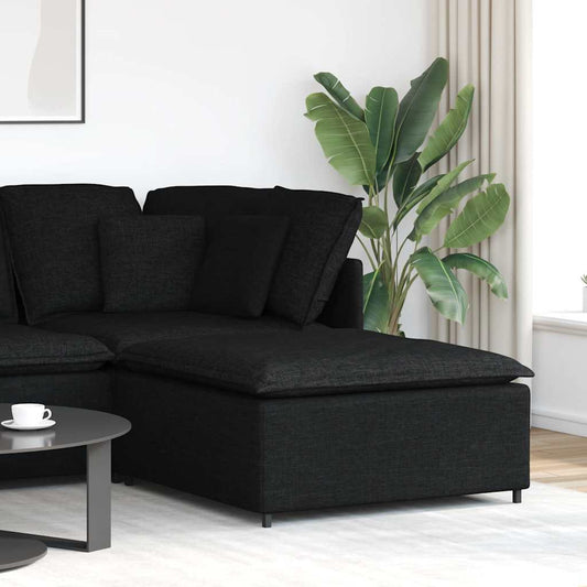Modulaire voetenbank module 100x100x48 cm zwart is nu te koop bij PeponiXL, paradijselijk wonen!