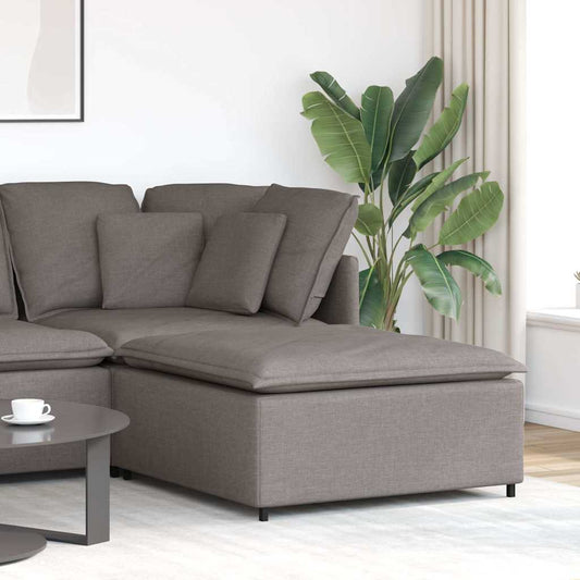 Modulaire voetenbank module 100x100x48 cm taupe is nu te koop bij PeponiXL, paradijselijk wonen!