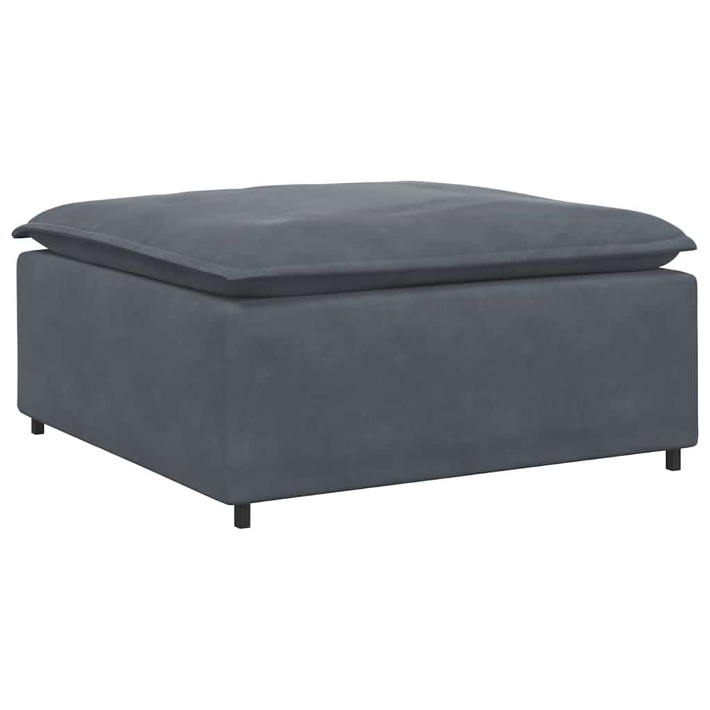 Modulaire voetenbank module 100x100x48 cm donkergrijs