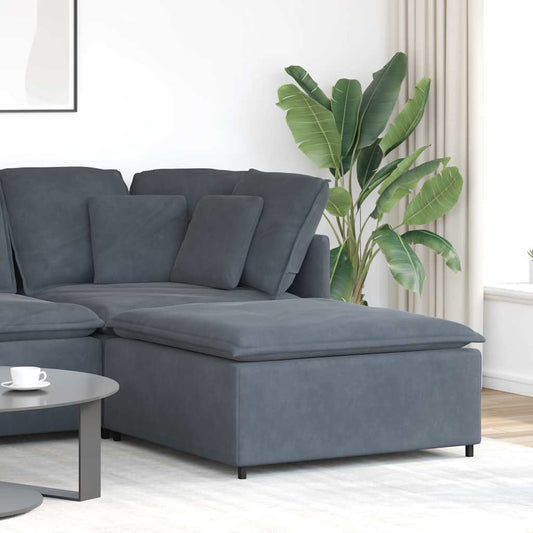Modulaire voetenbank module 100x100x48 cm donkergrijs is nu te koop bij PeponiXL, paradijselijk wonen!