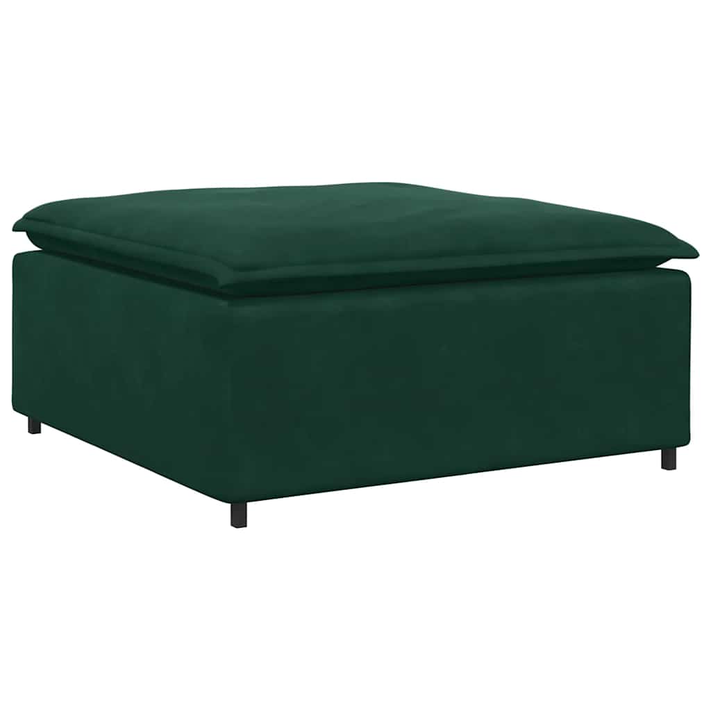 Modulaire bank voetenbank module donkergroen 100x100x48 cm