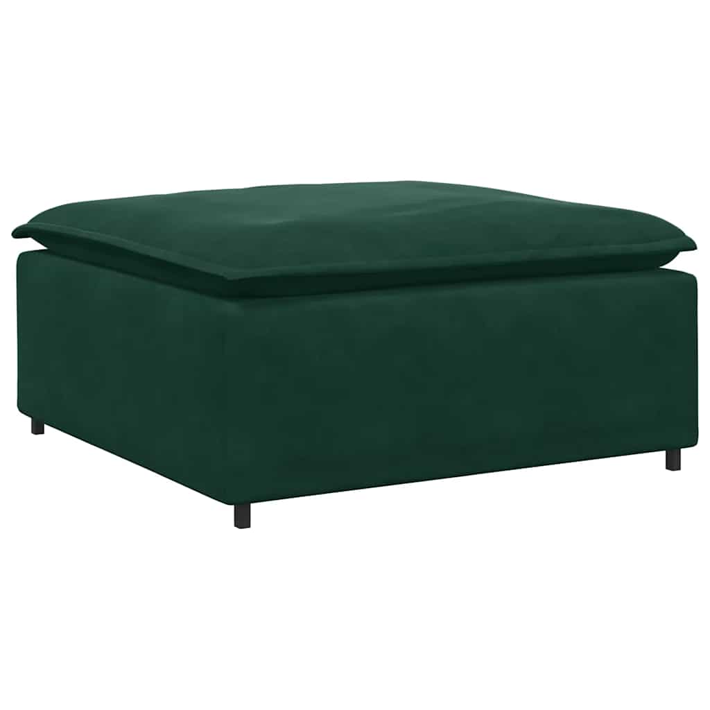 Modulaire bank voetenbank module donkergroen 100x100x48 cm